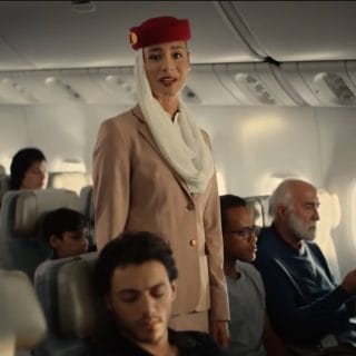 Emirates new safety video continues their focus on professionalism in the cabin. Image: Emirates